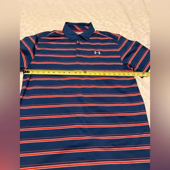 Under Armour Blue and orange Performance Polo Shirt - Picture 5 of 6